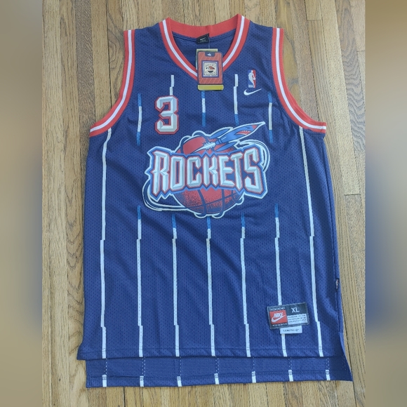 NWT New Rare Vtg Nike Hardwood Classics NBA Houston Rockets Steve Francis Jersey - Picture 6 of 12